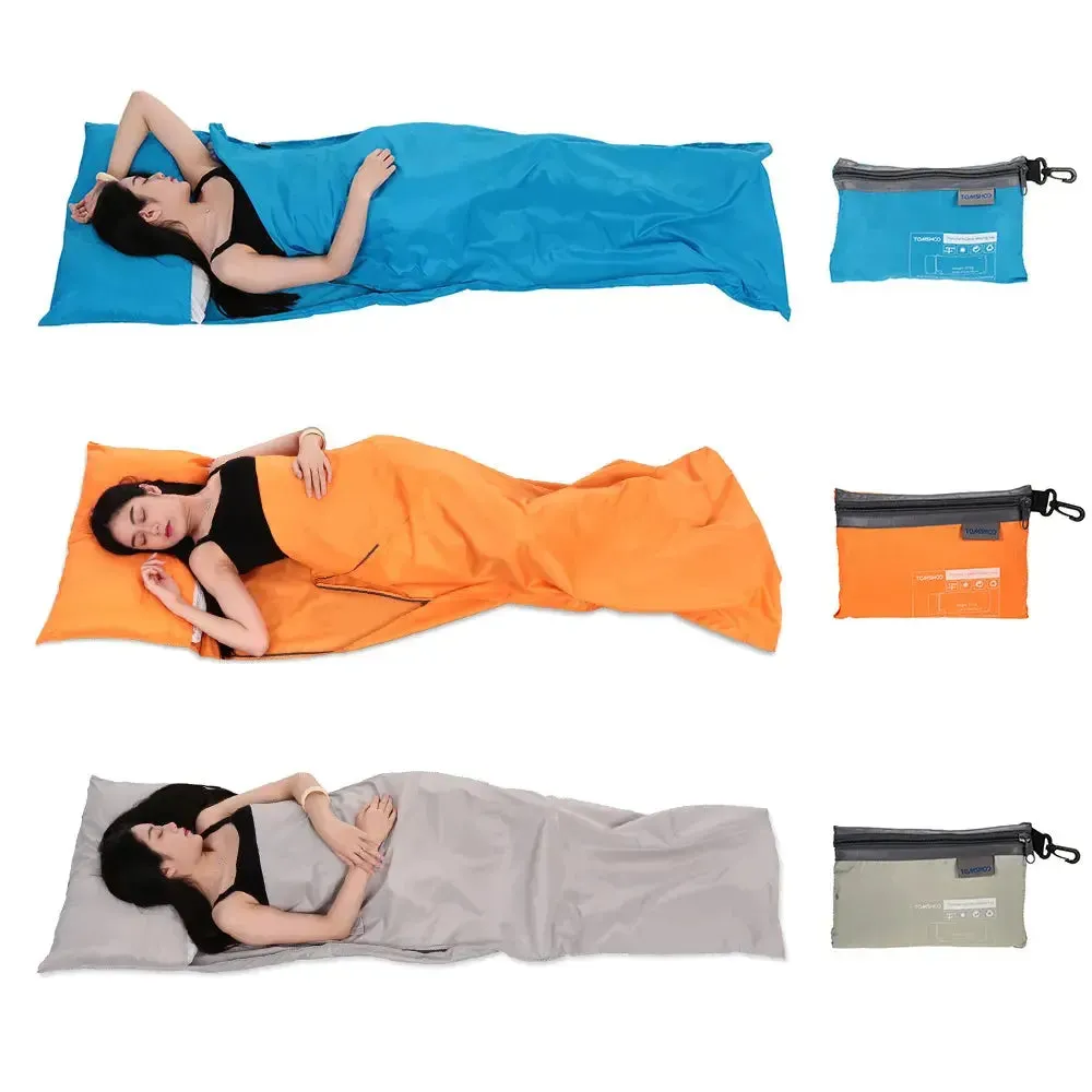 Sleeping Bag Liner 70*210cm Lightweight Polyester Pongee Pillowcase