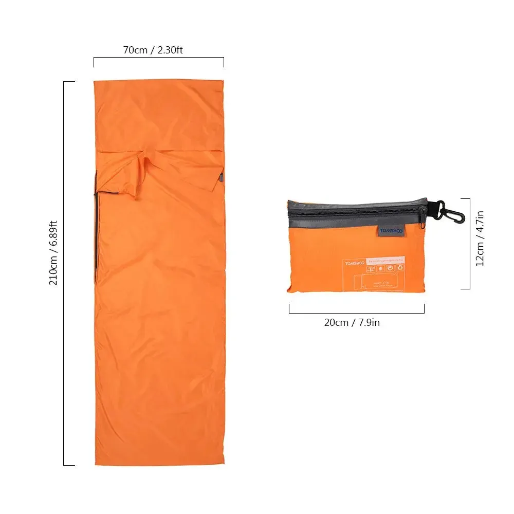 Sleeping Bag Liner 70*210cm Lightweight Polyester Pongee Pillowcase