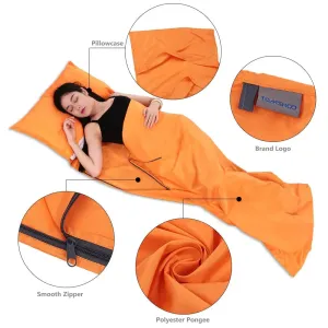 Sleeping Bag Liner 70*210cm Lightweight Polyester Pongee Pillowcase