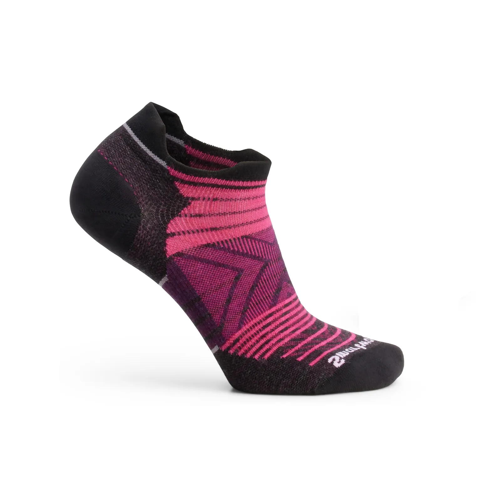 Smartwool Run Zero Cushion Stripe Low Ankle Sock (Women) - Power Pink