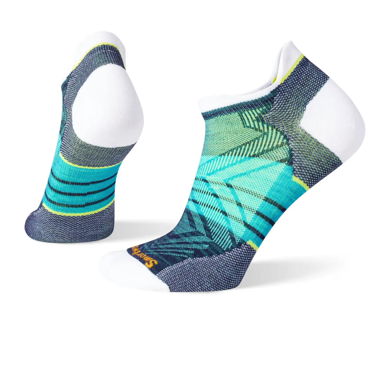 Smartwool Run Zero Cushion Stripe Low Ankle Sock (Women) - White