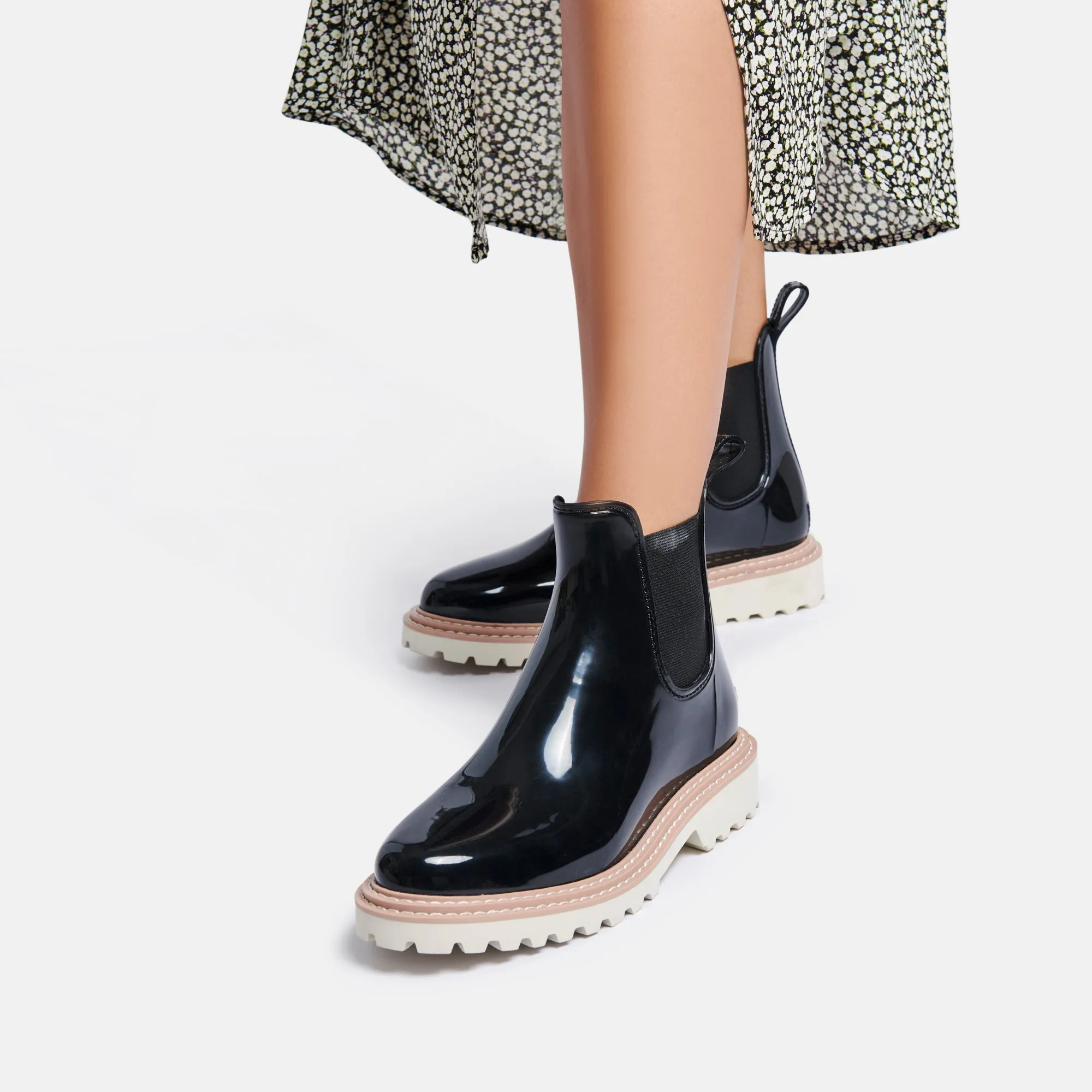 STORMY RAINBOOTS ONYX PATENT STELLA