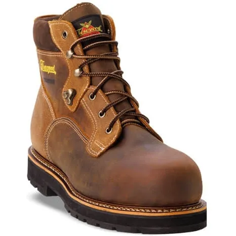 Thorogood Men's Iron River Series 6" Comp Toe Waterproof Work Boot -Brown- 804-4144