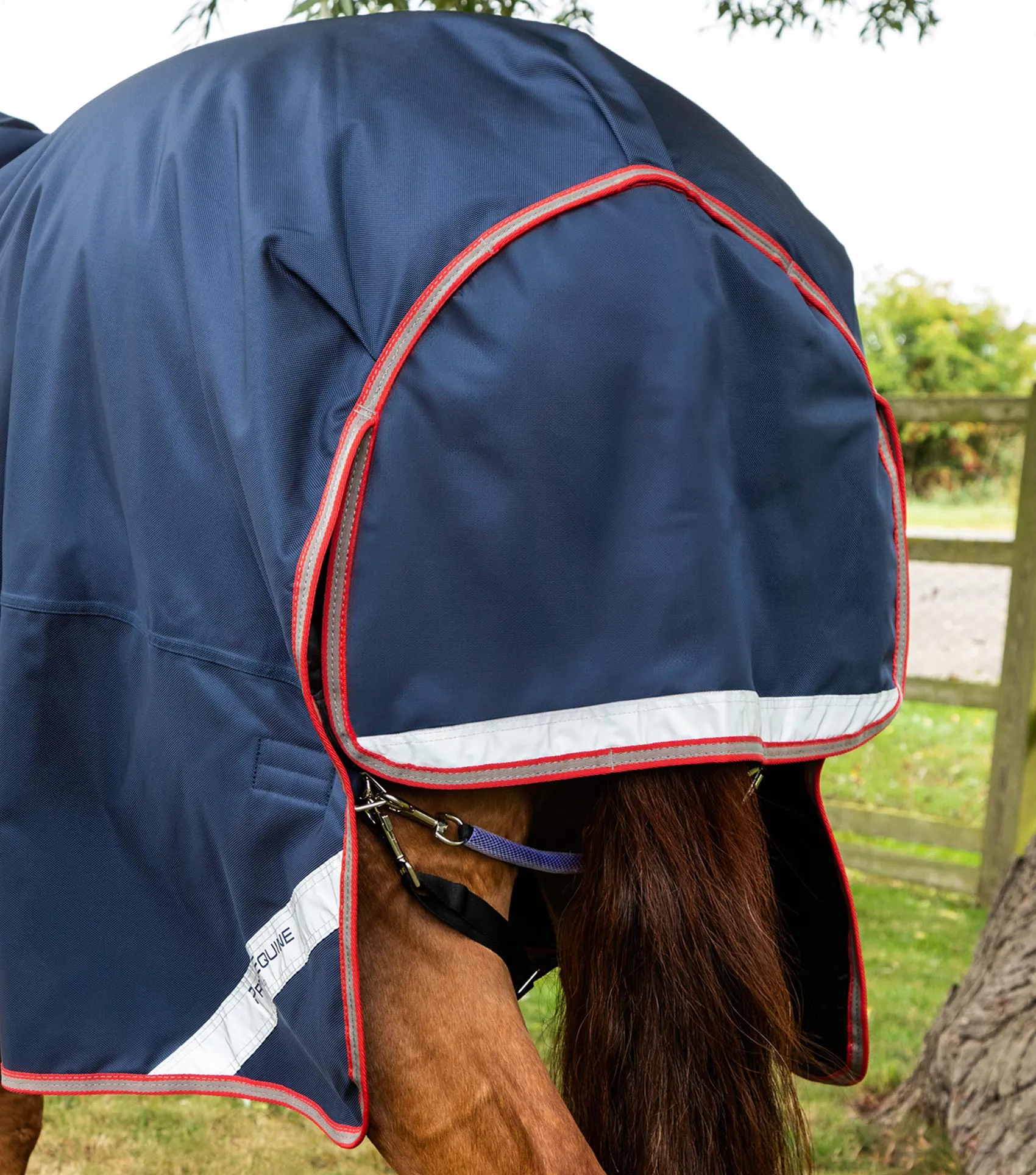 Titan 100g Turnout Rug with Snug-Fit Neck Cover Navy