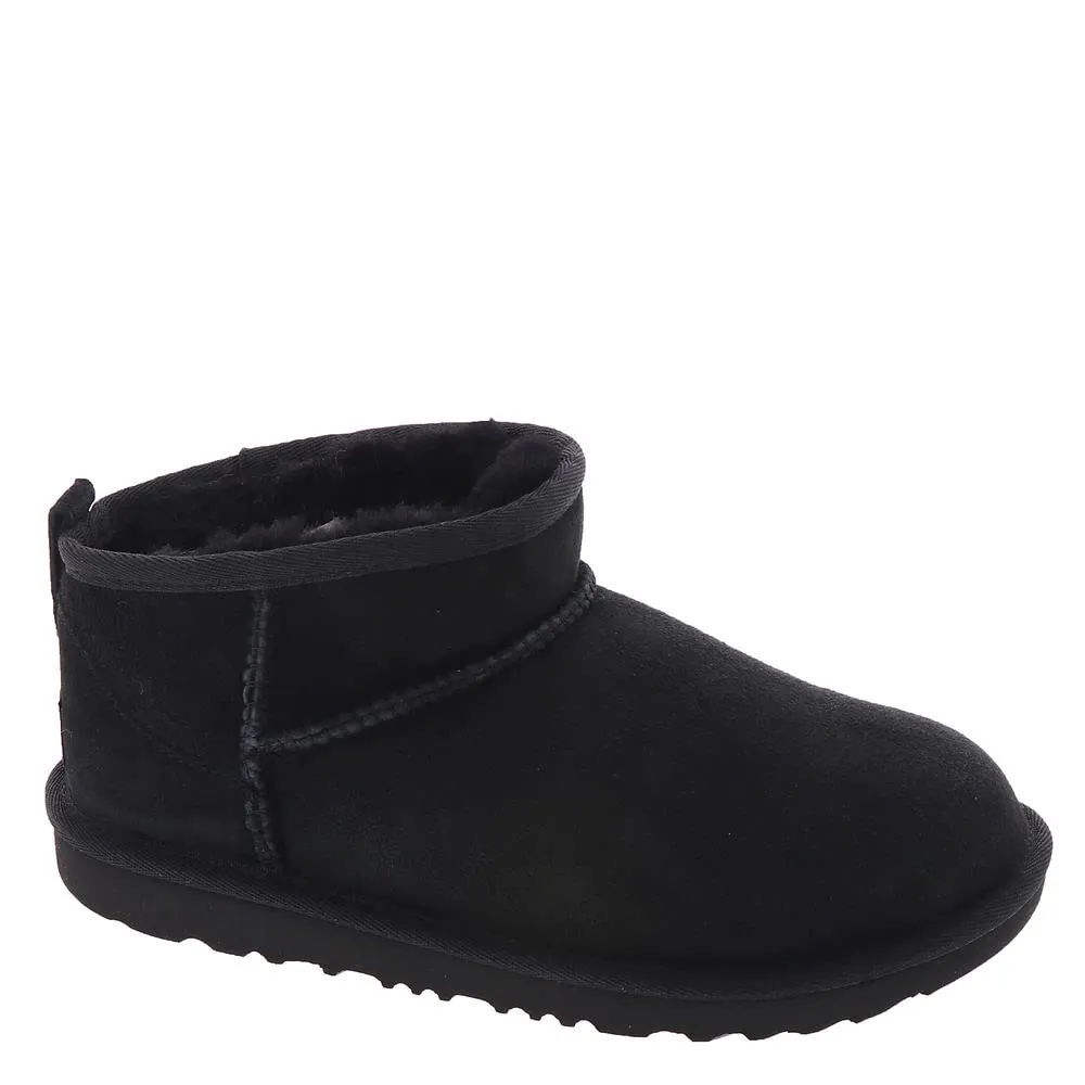 UGG Unisex-Child Classic Ultra Mini Boot, Black