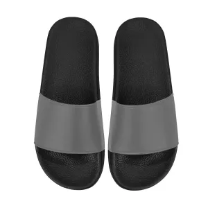 Uniquely You Womens Slides / Flip-Flop Sandals - Dark Gray