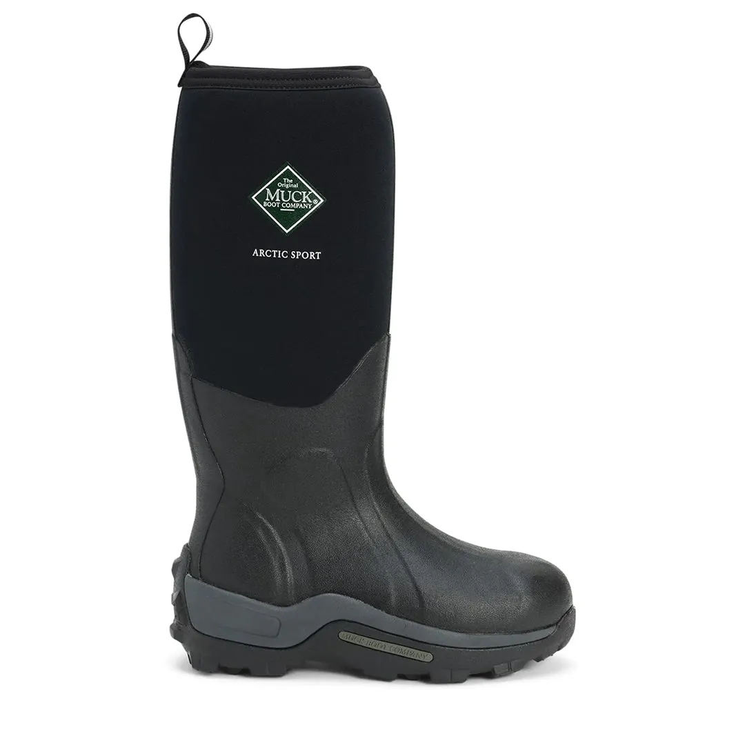 Unisex Arctic Sport Tall Boots - Black/Black by Muckboot