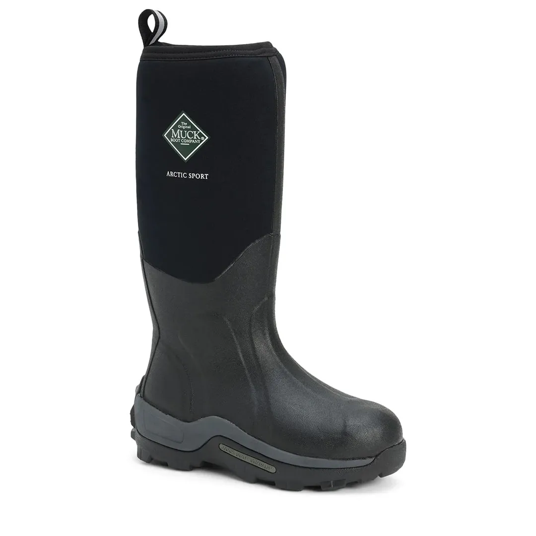 Unisex Arctic Sport Tall Boots - Black/Black by Muckboot