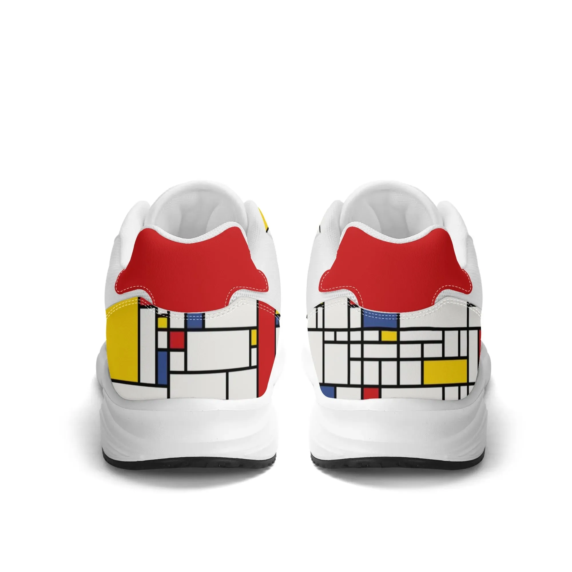 Unisex Mondrian Shoes, Mod 60s inspired Athletic Shoes, Low Top Shoes, Red White Blue Sneaker Shoes, Unique Sneaker, 60s style Shoes