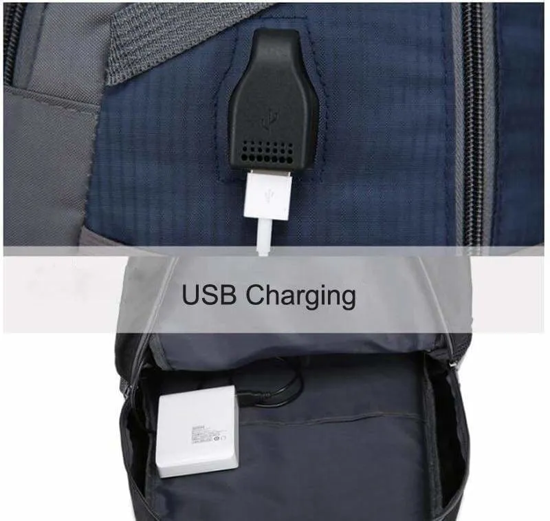 USB Charging Waterproof Backpack