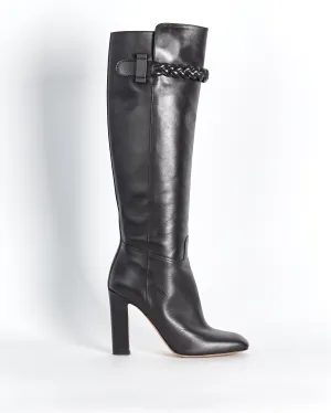 Valentino Garavani knee high boots, black, 39.5