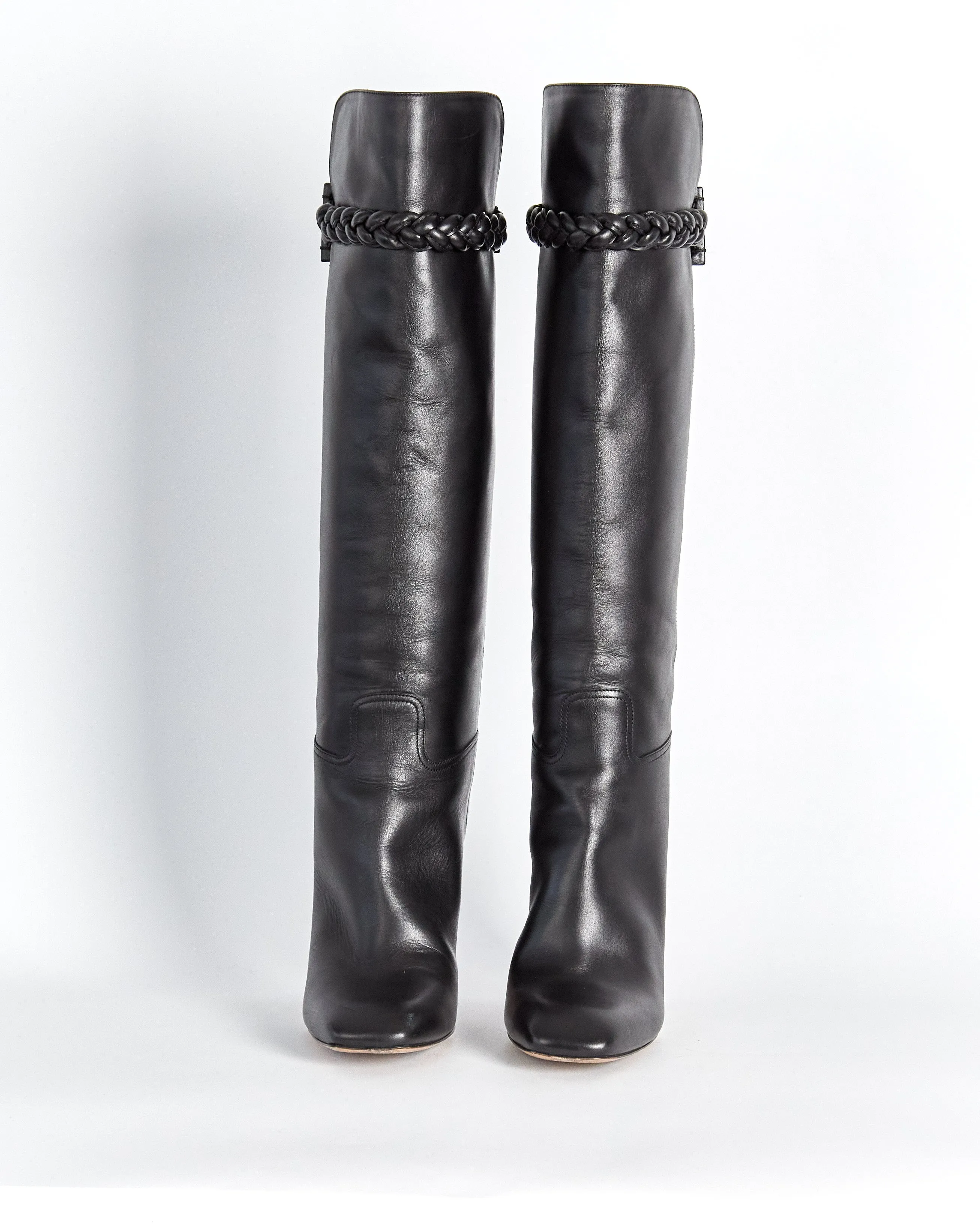 Valentino Garavani knee high boots, black, 39.5