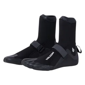 Volcom 5mm Round Toe (Inner Split Toe) Wetsuit Bootie - Black