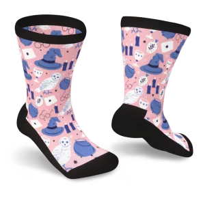 Wine & Witches Non-Binding Diabetic Socks