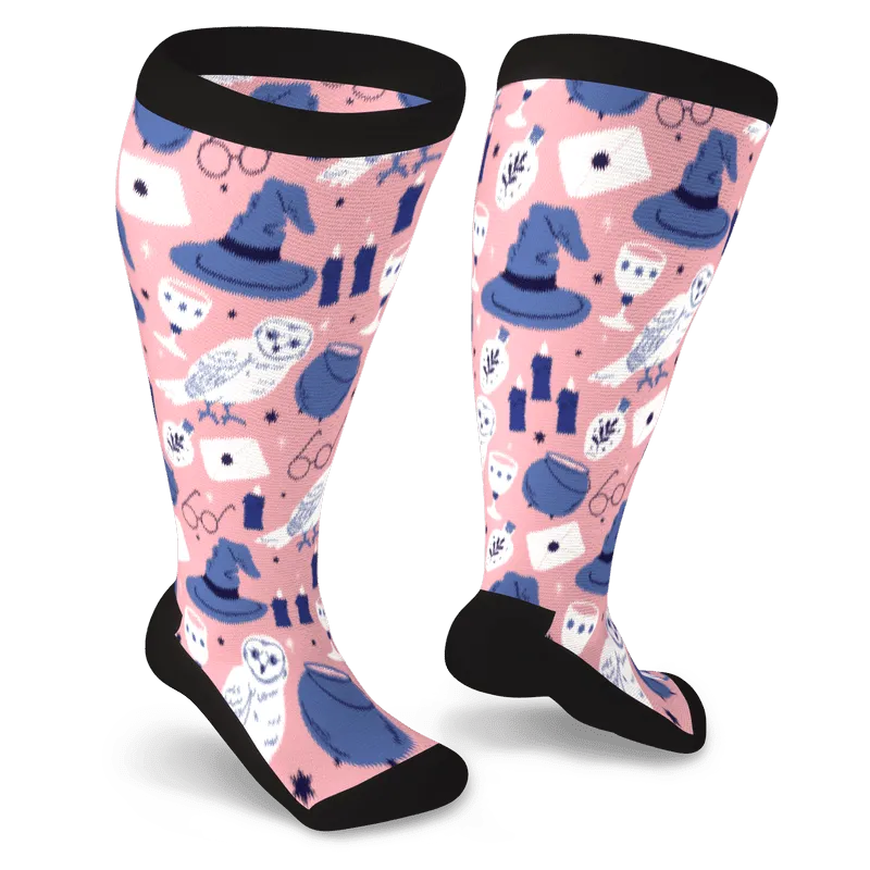 Wine & Witches Non-Binding Diabetic Socks