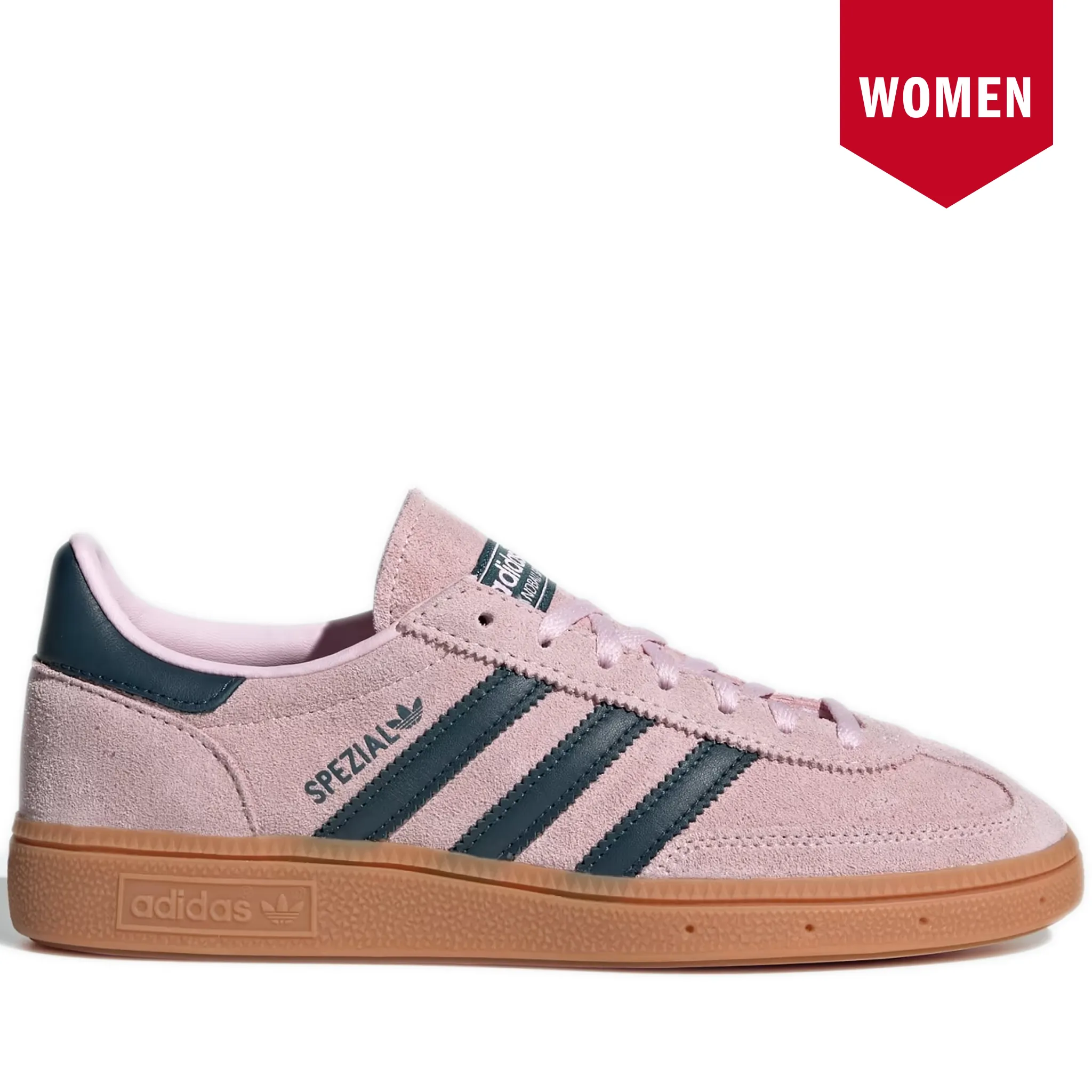 Women's Adidas Handball Spezial Shoes - Clear Pink/Arctic Night/Gum