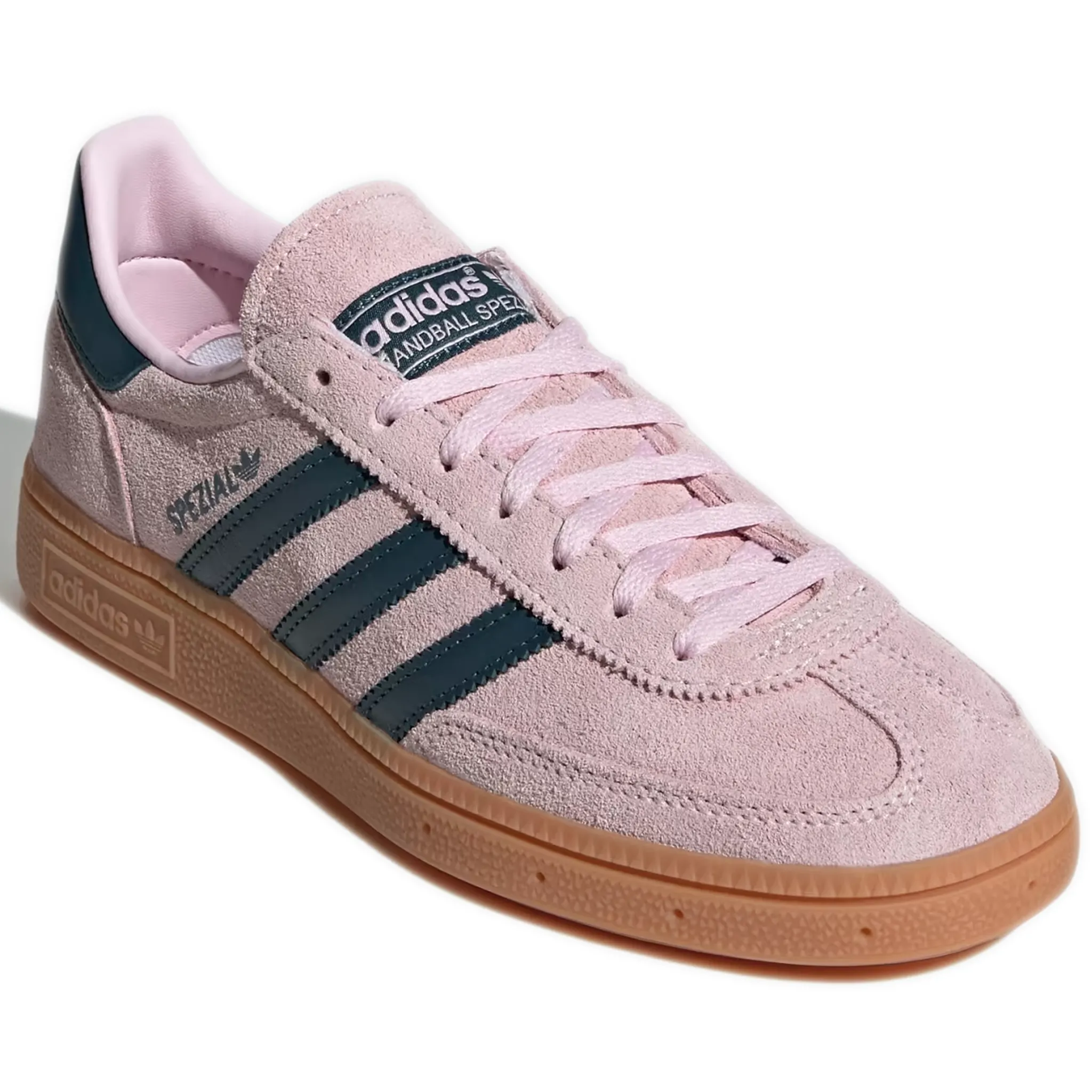 Women's Adidas Handball Spezial Shoes - Clear Pink/Arctic Night/Gum