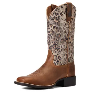 Women's Ariat Metallic Round Up Wide Square Toe Boot