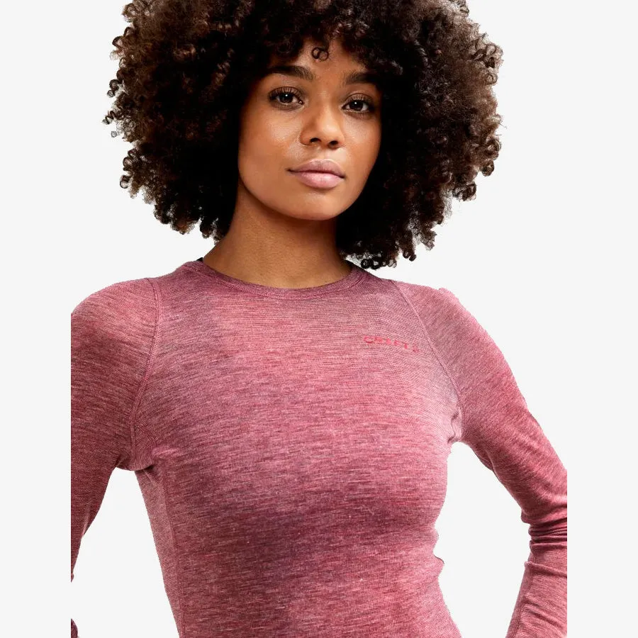 Women's Core Wool Merino Set (Rose Melange)