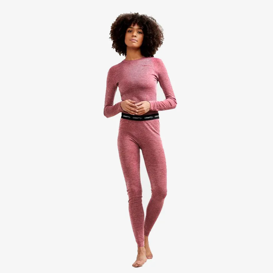 Women's Core Wool Merino Set (Rose Melange)