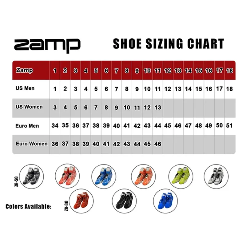 Zamp ZR-50 Race Shoes - Neon Orange